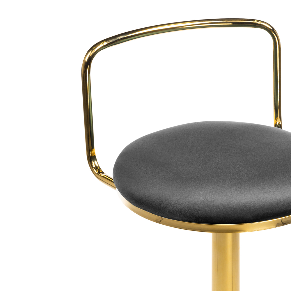 Барный стул Woodville Lusia dark gray , gold