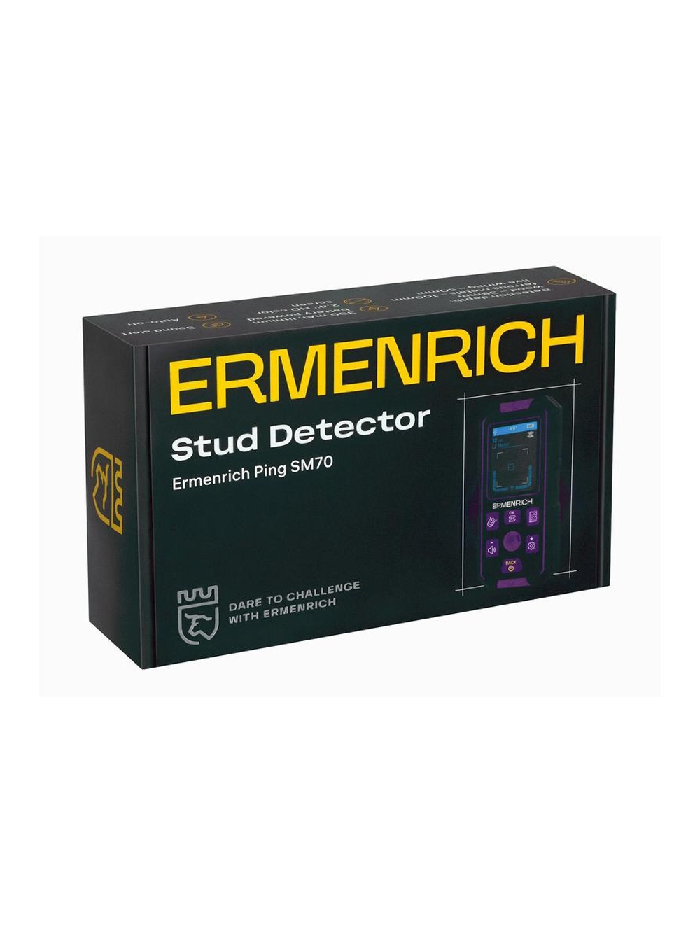 Детектор скрытой проводки Ping SM70 фиолет. Ermenrich 83841