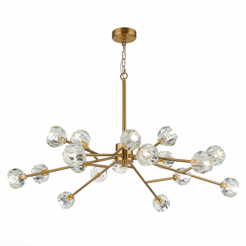 SL1166.303.18 Светильник подвесной ST-Luce Латунь/Прозрачный G9 LED 18*5W