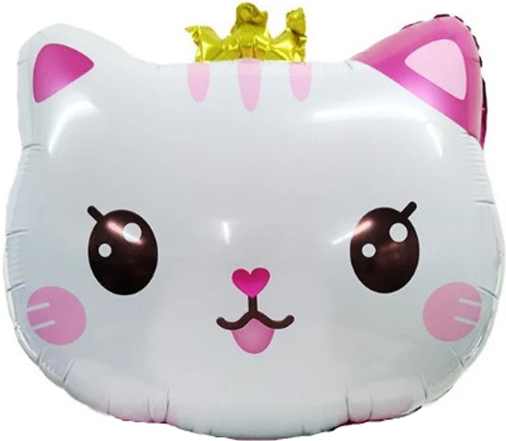 Шар с клапаном (13''/33 см) Мини-фигура, Котенок Принцесса, 1 шт.