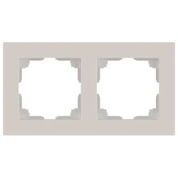 Рамка для розеток и выключателей Intro Accent 6-502-06 на 2 поста, СУ, перламутр