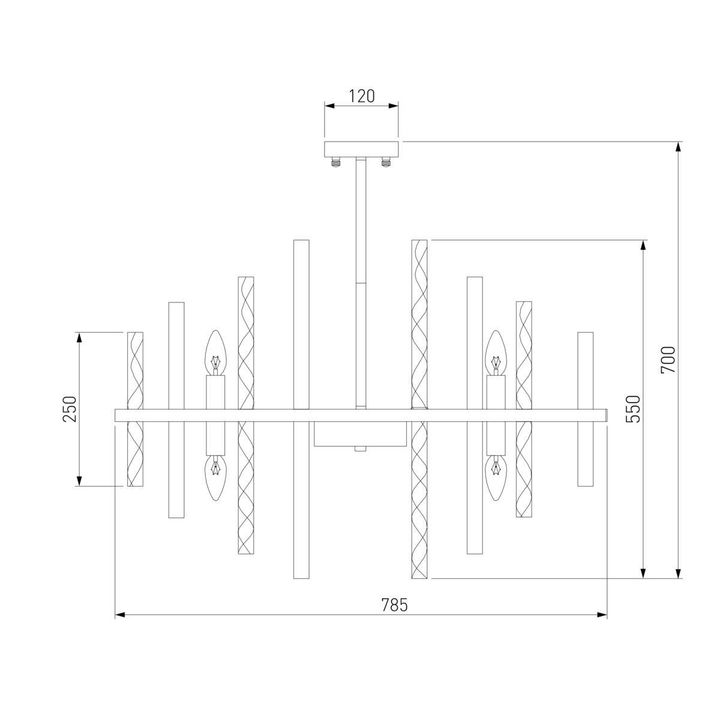 Подвесная люстра Bogates Hollis 368/12 Smart