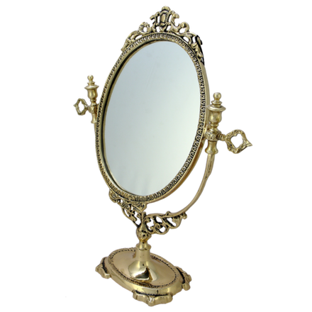 Bello De Bronze Зеркало Будуар настольное, золото