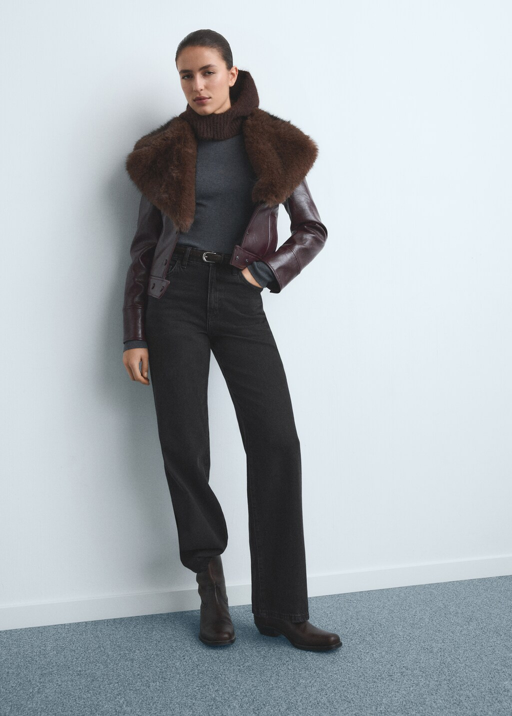 Джинсы Danila с широкими штанинами и высокой посадкой