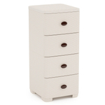 Комод 4-х секционный "Плетенка" (слон.кость) 375*360*83мм