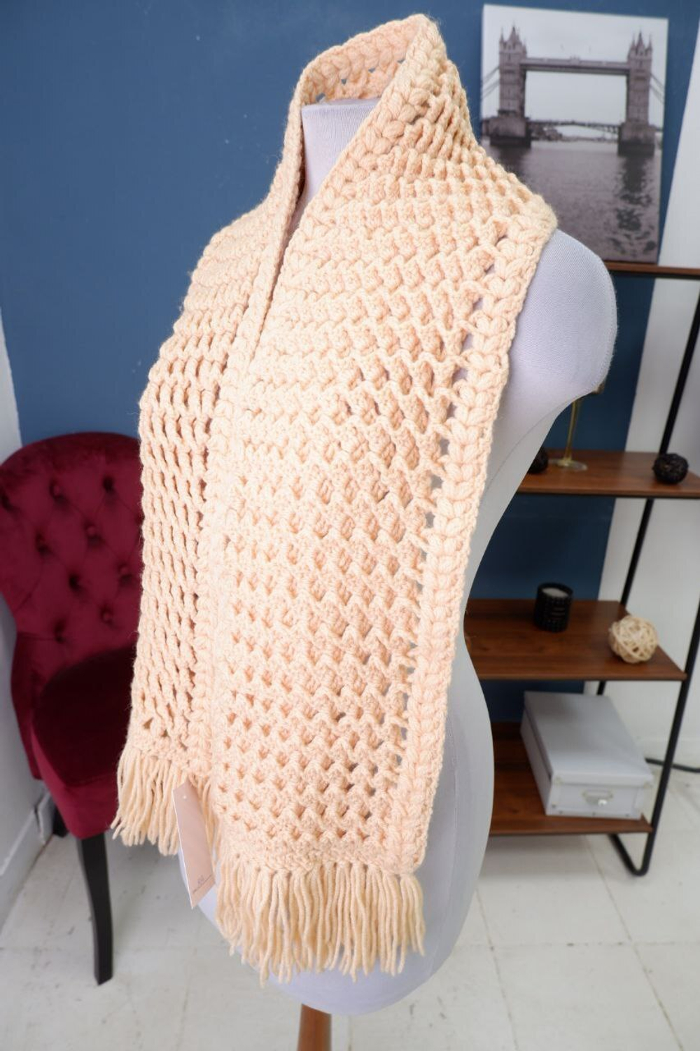 Шарф шерстяной