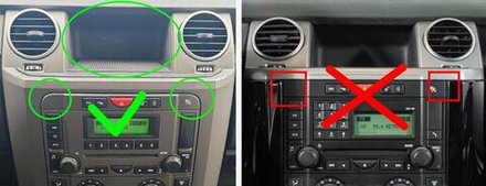 Магнитола для Land Rover Discovery 3 2005-2009 (закругленные углы) - FarCar BM9603BM на Android 13, QLED, TS10, 4Гб+32Гб, CarPlay, 4G SIM-слот