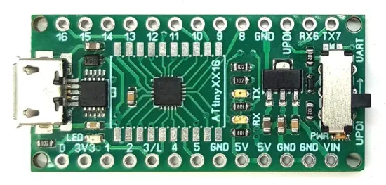 Отладочная плата Arduino NANO T3216 на ATTINY3216