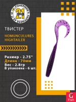 Твистер Pontoon21 Homunculures Hightailer, 2.5'', длина 63,5мм, вес 2,4гр,цвет 117