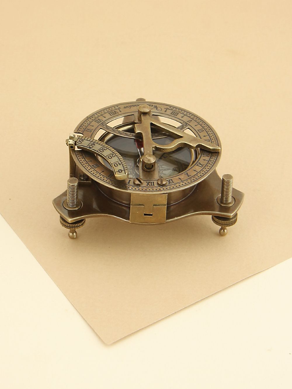 Nautical Морской компас в деревянном футляре