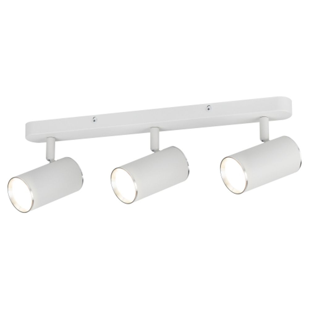 Светильник настенно-потолочный спот ЭРА OL35-3 WH MR16 GU10 IP20 белый хром