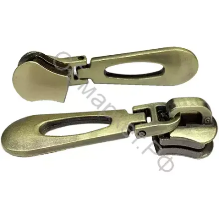 Бегунок металл №5 галантерейный G, бронза