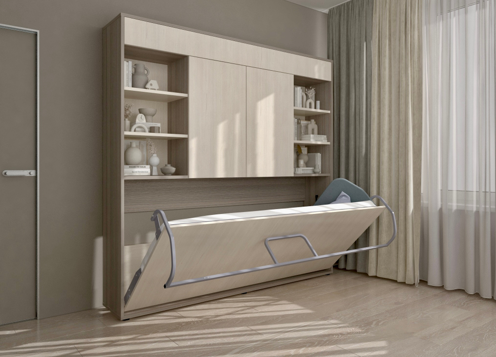 Односпальная кровать трансформер Комбо 2 Лайт с надстройкой