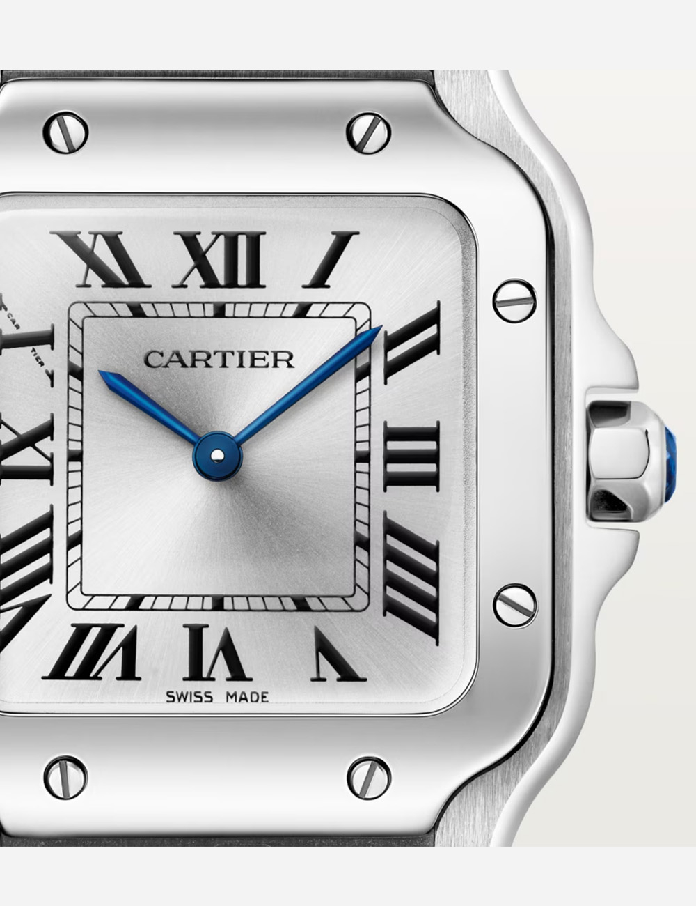 Наручные часы Cartier Santos Silver S