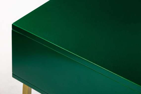 Тумбочка Esthetic зеленая на золоте