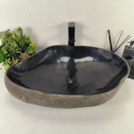 Каменная раковина из речного камня RS-05032 (63*47*16) 0856 из натурального камня