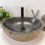Раковина из речного камня RS-63426 (54*44*14) 0123