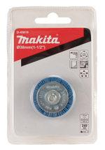 Щетка нейлоновая дисковая (d38 мм, синяя, G240, 6 мм) Makita D-45618 38 мм 240G Дисковая Нейлон Синяя Финишная полировка