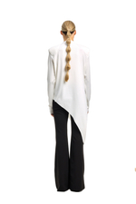 Лонгслив с бельевой деталью молочный