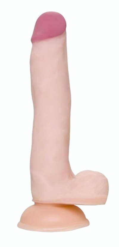 Телесный фаллоимитатор-реалистик Minc - 21 см. (Цвет: телесный)