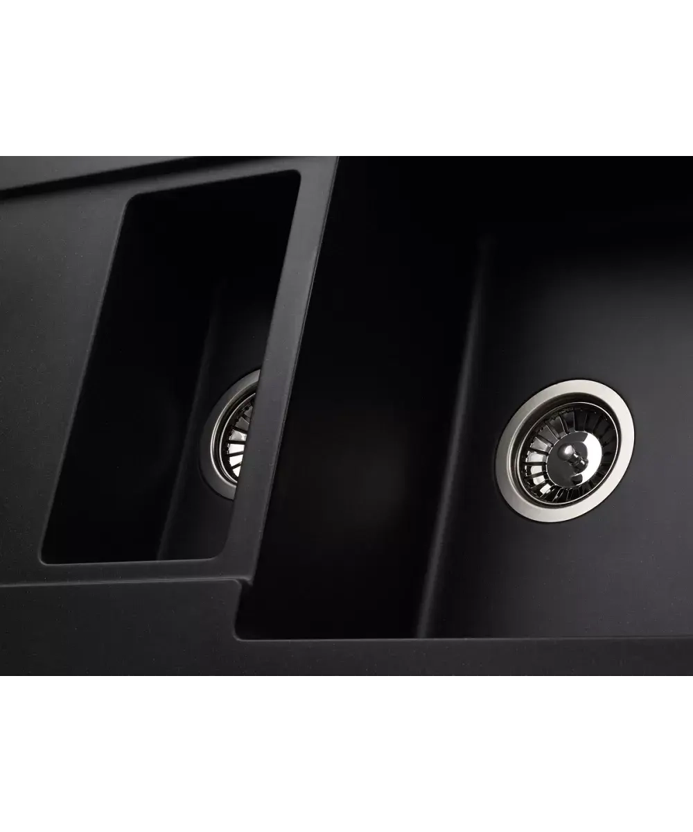 Кухонная мойка Kuppersberg MODENA 1,5B2D BLACK фото 3