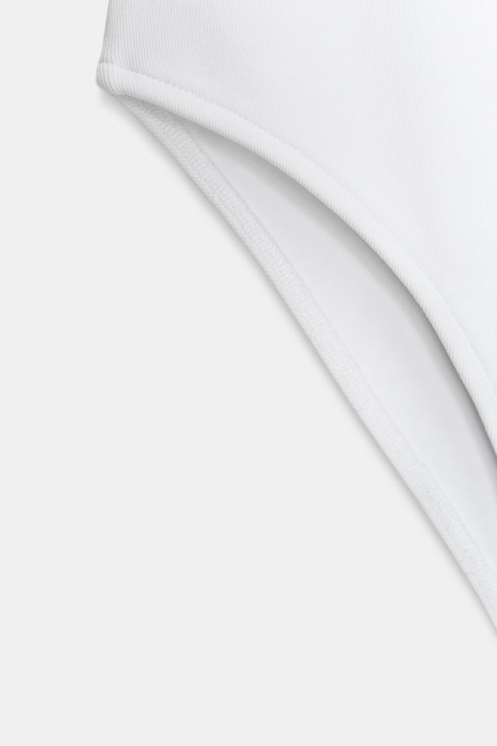 ZARA БОДИ С КРУГЛЫМ ВЫРЕЗОМ, БЕЛЫЙ