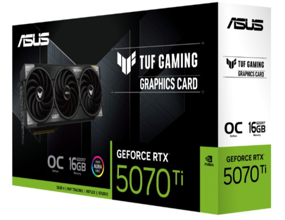Видеокарта ASUS GeForce RTX 5070 TI TUF GAMING OC (TUF-RTX5070TI-O16G-GAMING)