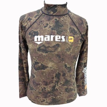 Футболка рашгард Mares Rash Guard коричневый камуфляж