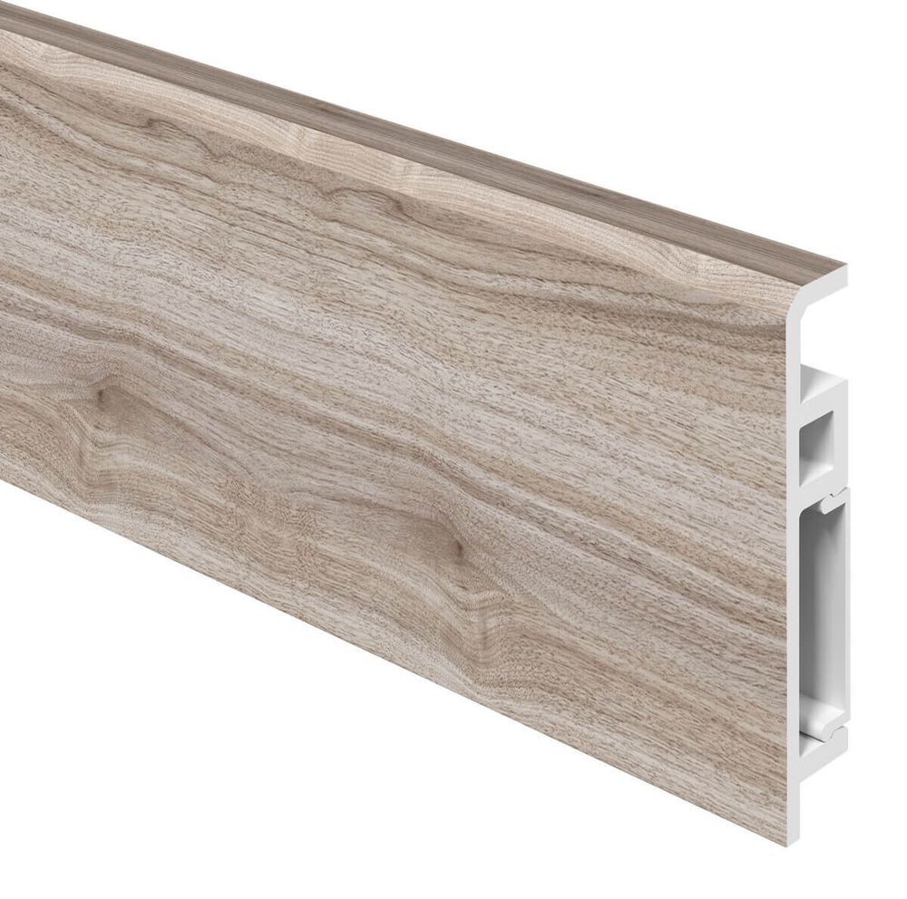 Напольный плинтус ПВХ Foresta Concept Орех Пекан сливочный стронг FC 029 2000х70х13 мм
