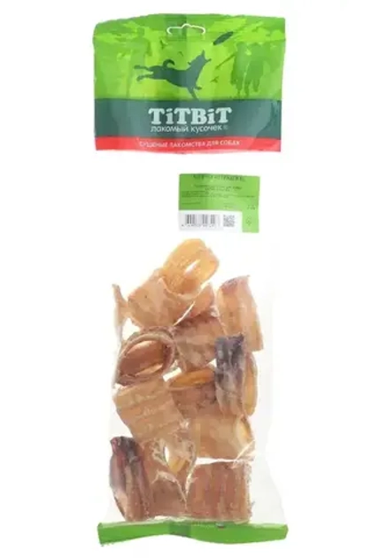 TITBIT Лакомство для собак Колечки из трахеи XL, 120 г