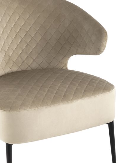 Кресло лаунж Royal велюр бежевый