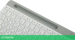 Клавиатура A4Tech Fstyler USB slim White белый/серый (FK25)