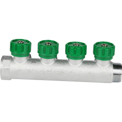 FAR Коллектор рег. 1" 4 отв. 3/4" Flat-Faced (под плоское уплотнение)