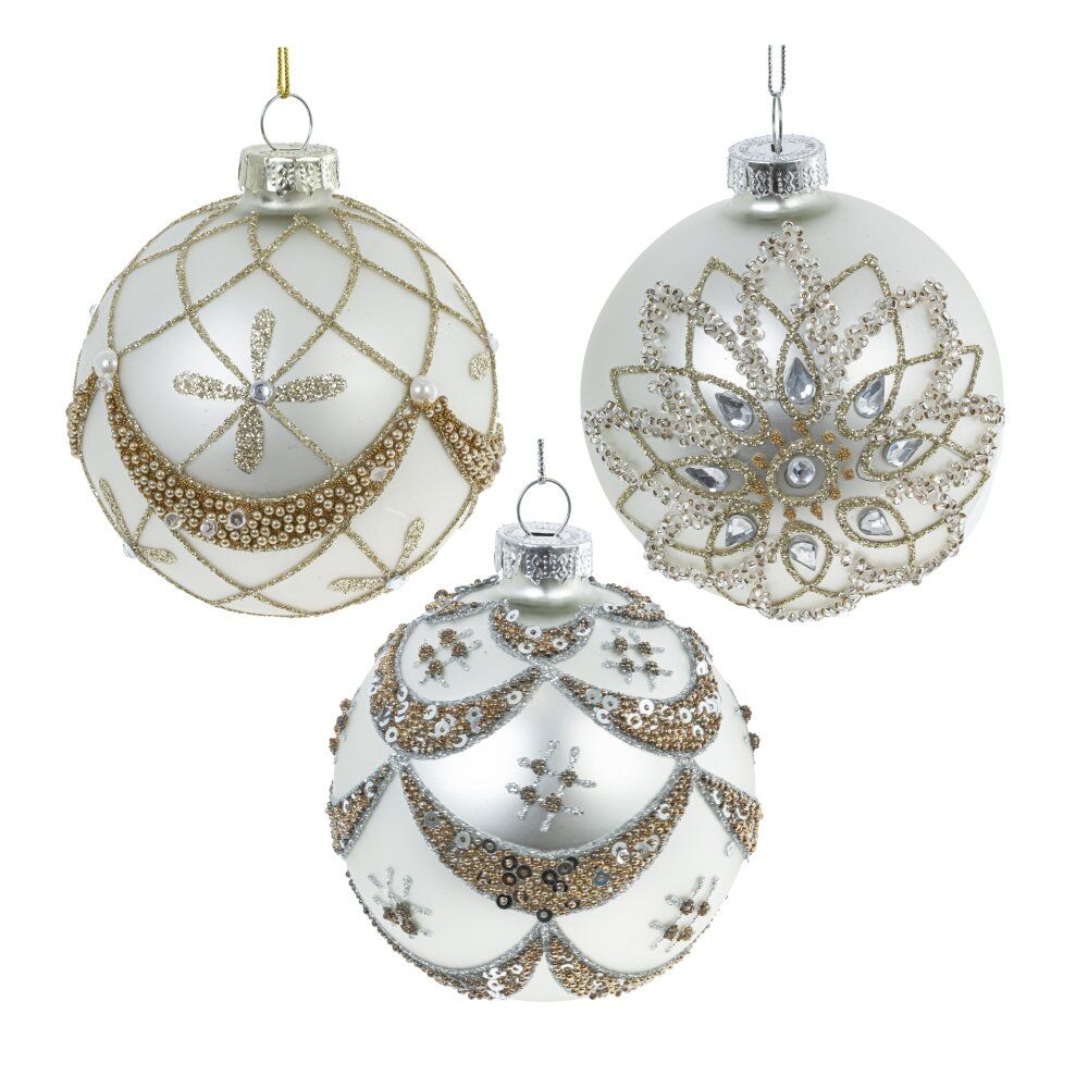 GAEM Набор из 12шт Украшение новогоднее "Шар", D 8 см, L35 W25 H9 см