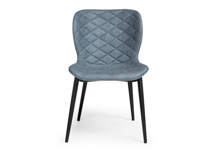 Стул на металлокаркасе Woodville Катабучи ткань kiprus 11, черный глянец