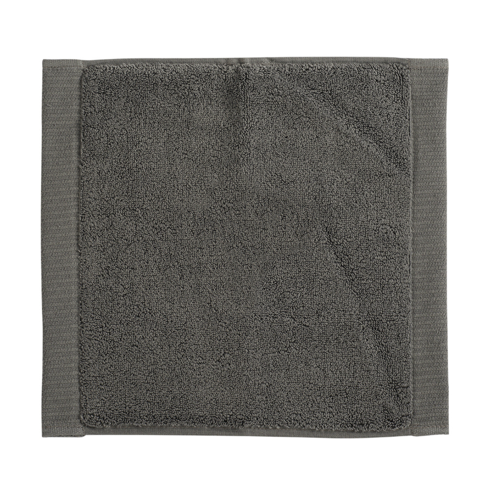 Полотенце для лица темно-серого цвета из коллекции essential, 30х30 см