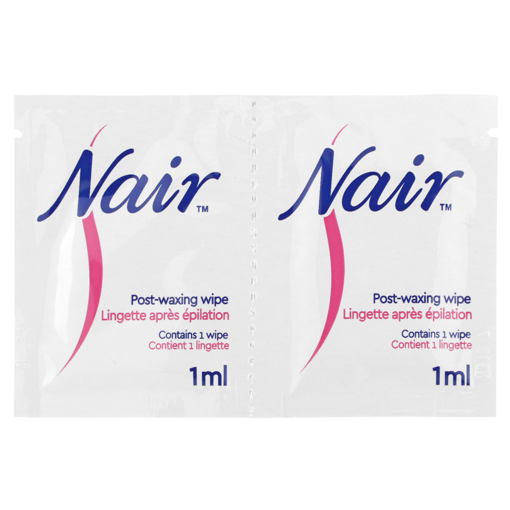 Nair, Восковые полоски для ног и тела, для чувствительной кожи, 40 восковых полосок + 6 салфеток