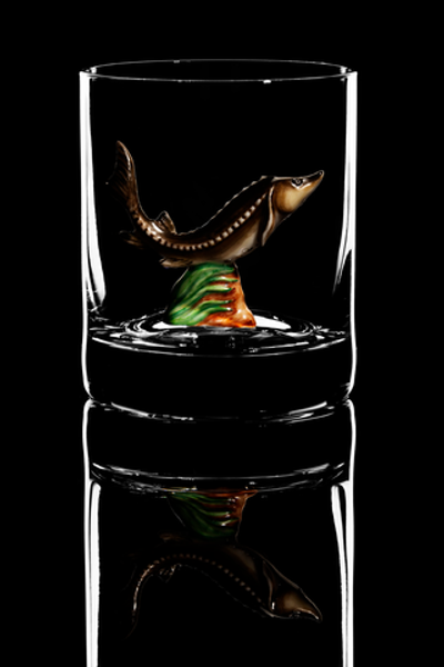 Бокал для виски. "Рыба "Осётр".