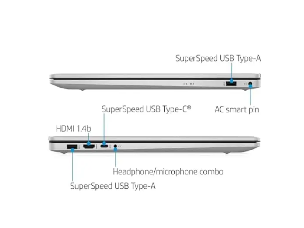 17.3" Ноутбук HP Laptop 17-cn2267st (1920x1080, Intel Core i7-1255U, RAM 8ГБ,SSD 256ГБ, Intel Iris Xe Graphics, Win 11 Pro)