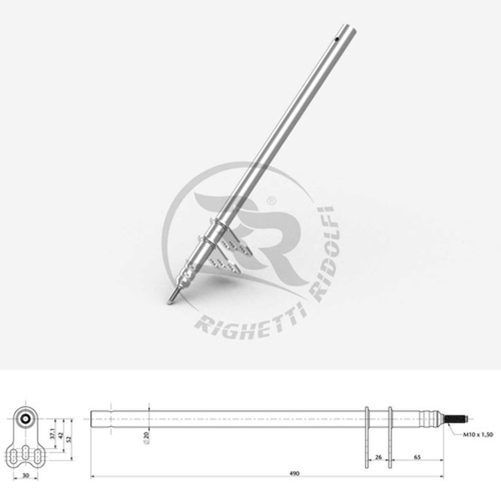 Рулевая колонка М10х490 RR