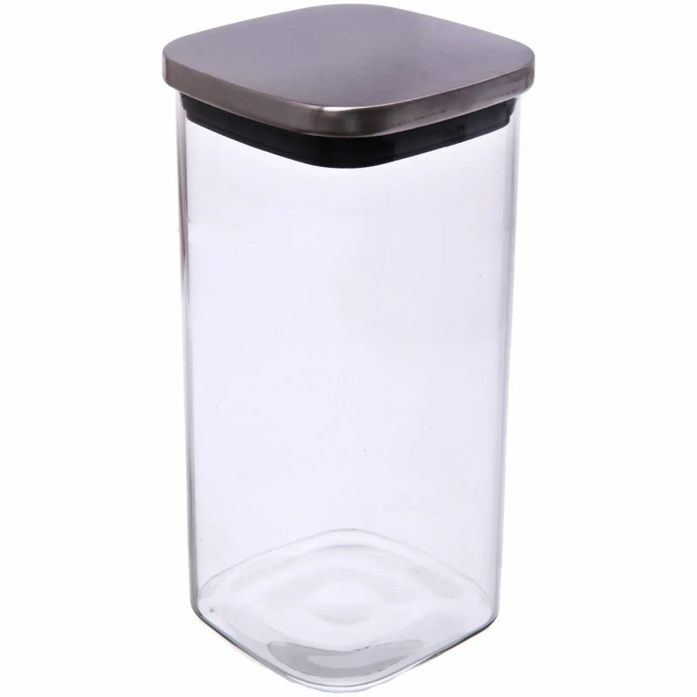 Банка стеклянная 1400мл «Хай-Тек» с металлической крышкой