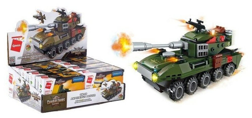Конструктор Qman CombatZones 1803-1 Военный джип, 49 дет.
