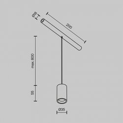Модульный светильник Maytoni Focus LED C105PL-3W3-6K-BS