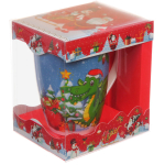 Кружка керамическая 370мл «Дракоша» с ложкой в подарочной коробке