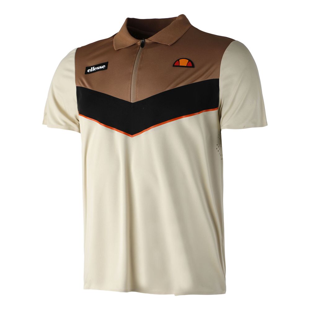 Мужское теннисное поло Ellesse Finan Polo Men - Beige, Brown