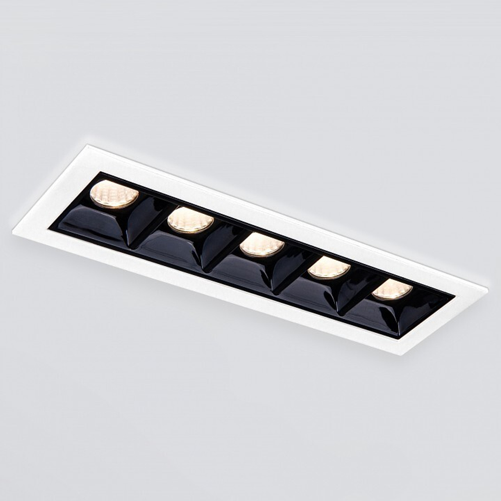 Встраиваемый светильник Elektrostandard 9921 LED 10W 4200K белый/черный