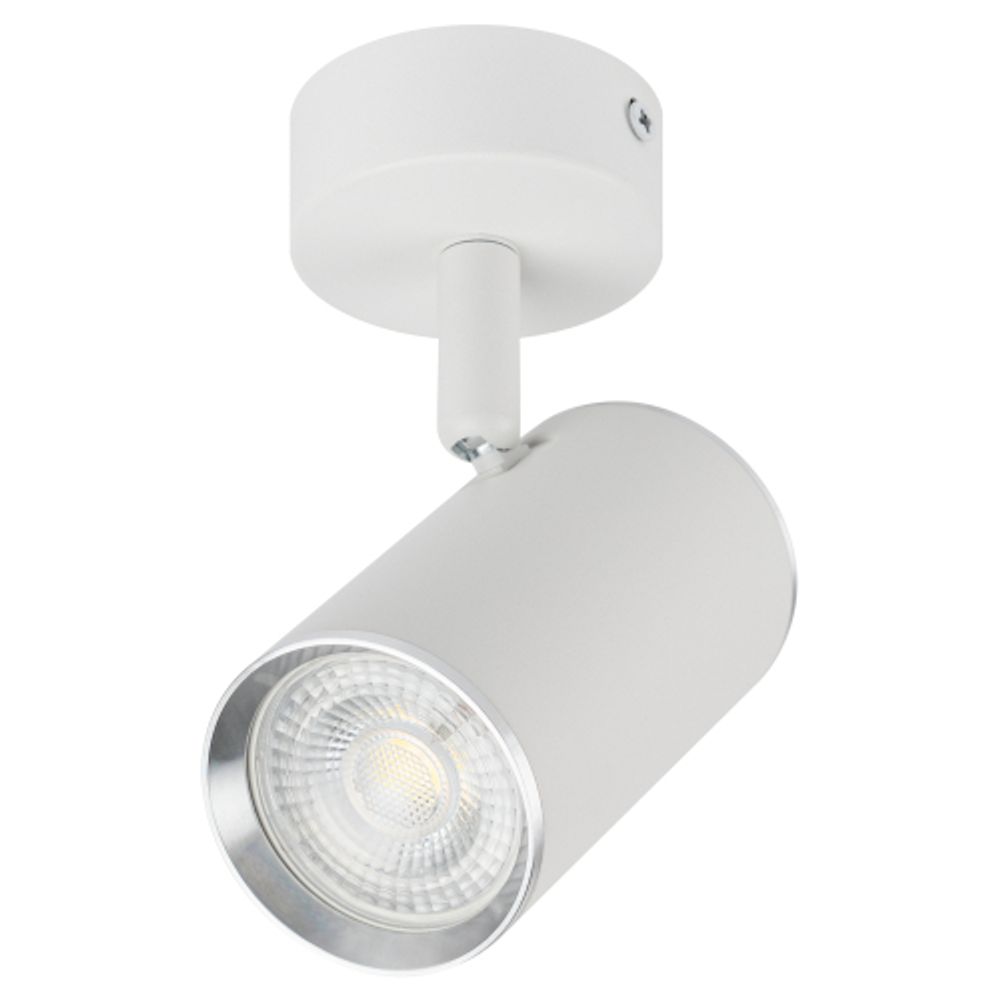 Светильник настенно-потолочный спот ЭРА OL35 WH под лампу MR16 GU10 белый/хром | Накладные светильники