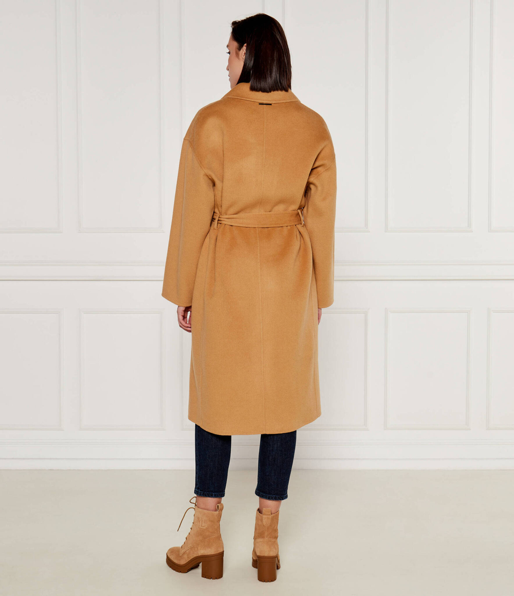 Шерстяное пальто Calvin Klein - светло-коричневый(K20K207089)