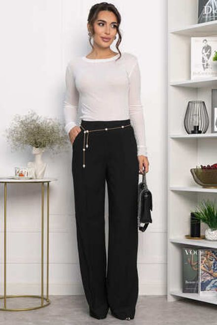 Брюки на резинке Лавриона (черные) Б14262-18М LT Collection