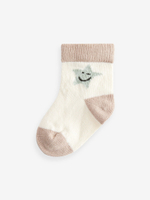 Носки для малышей Next B78-614, 5 шт., Бежевый, Светло-зеленый